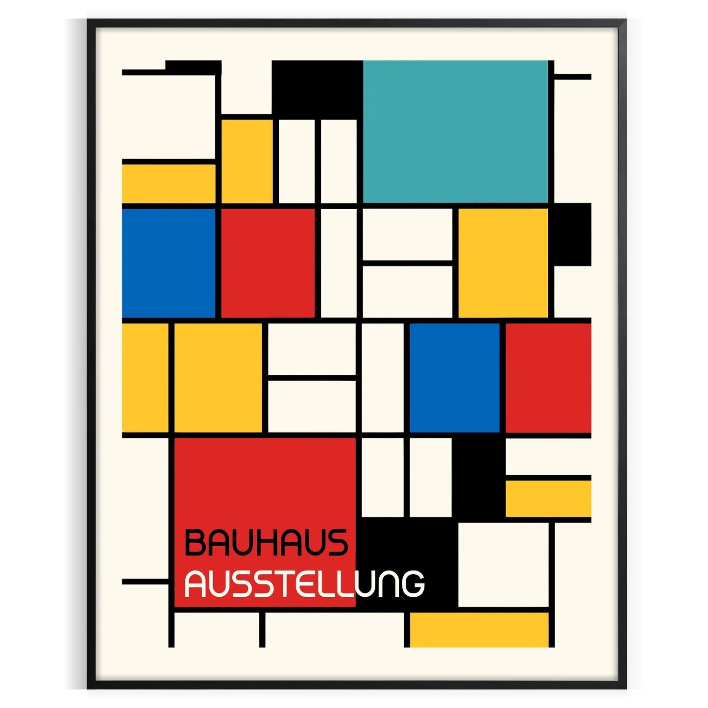 space vintage Bauhaus poster timeless piece wall art style history stunning print perfect gift design enthusiasts multiple dimensions A4 cm A0