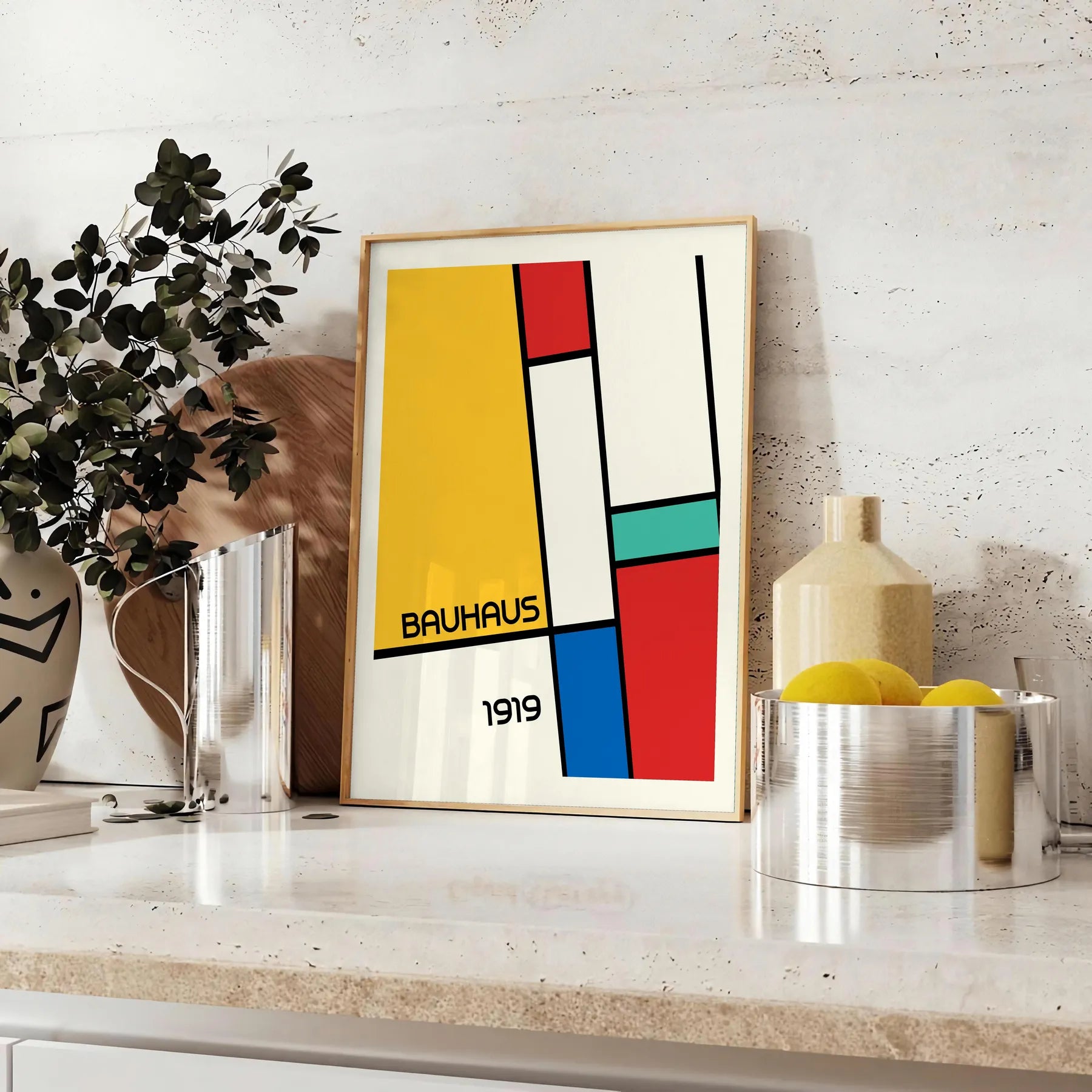 space Bauhaus vintage poster 11 striking wall art perfect blend classic modern ideal gift lovers sizes A4 cm A0 stylish print artwork décor