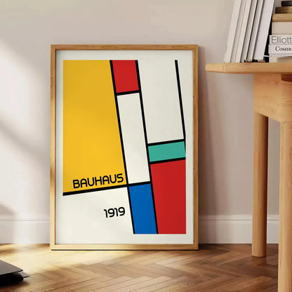 space Bauhaus vintage poster 11 striking wall art perfect blend classic modern ideal gift lovers sizes A4 cm A0 stylish print artwork décor