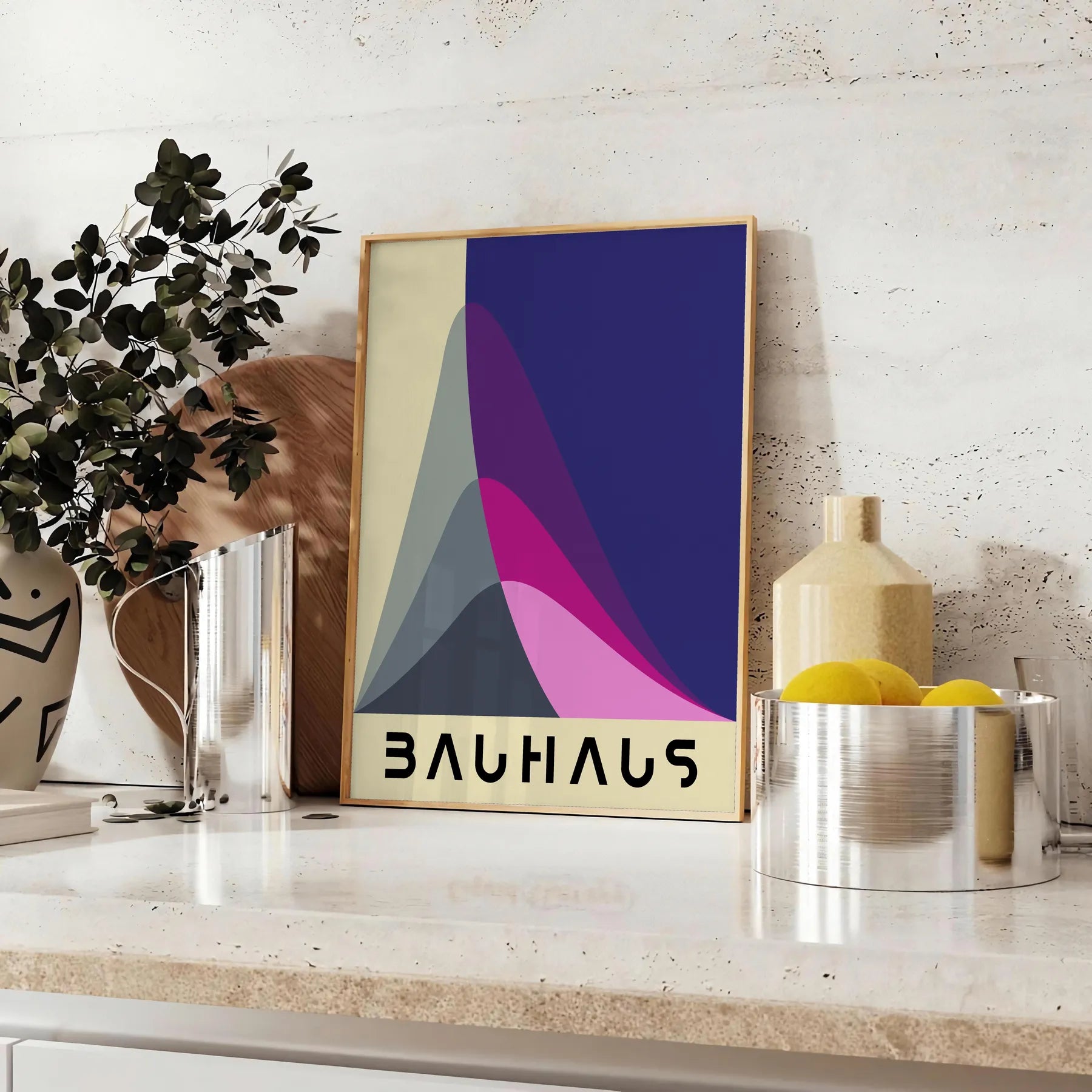 space stunning Bauhaus art prints essence minimalist design chic poster perfect lovers unique gift wall elegant artwork available standalone print